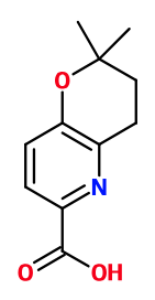 (image for) MCYJ0119 2,2-Dimethyl-3,4-dihydro-2H-pyrano[3,2-b]pyridine-6-carboxylic acid
